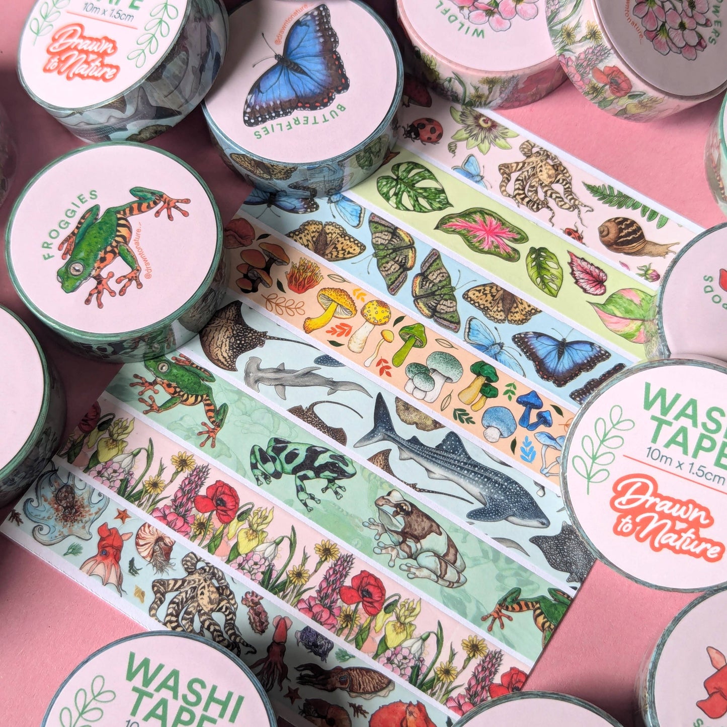 Rainbow Mushroom Washi Tape