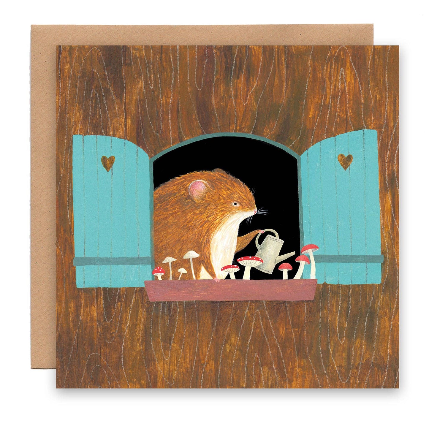 Mouse & Mushrooms Card