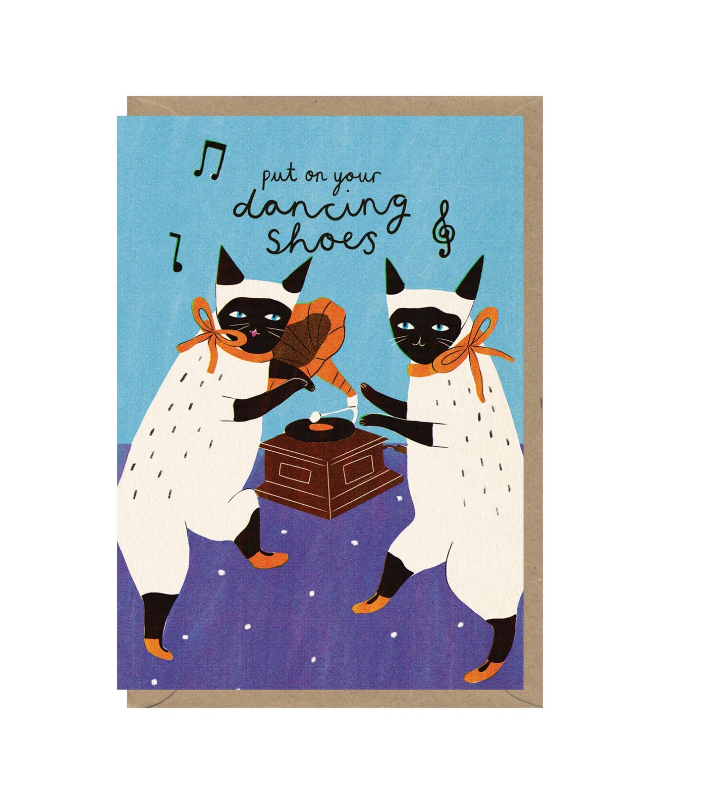 Dancing Shoes Cats Birthday Card