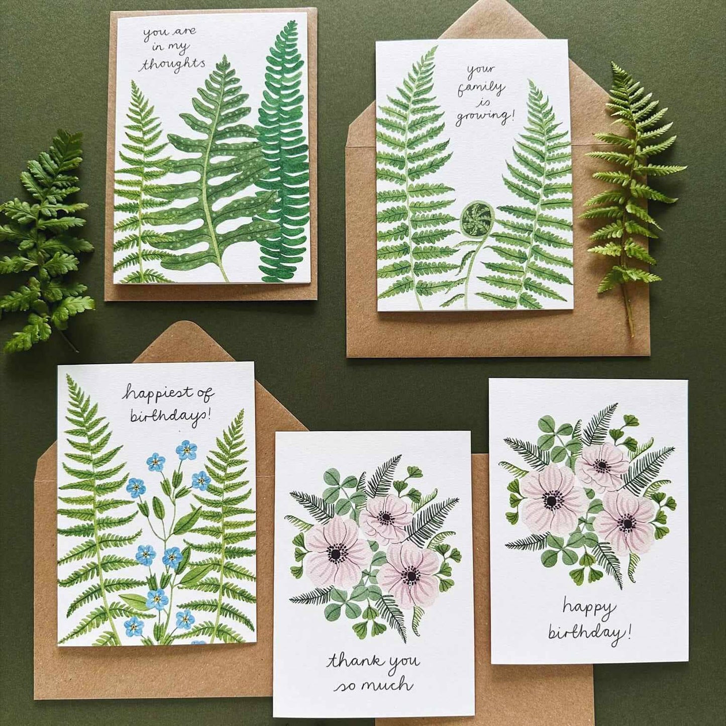 Happiest of Birthdays Fern Card