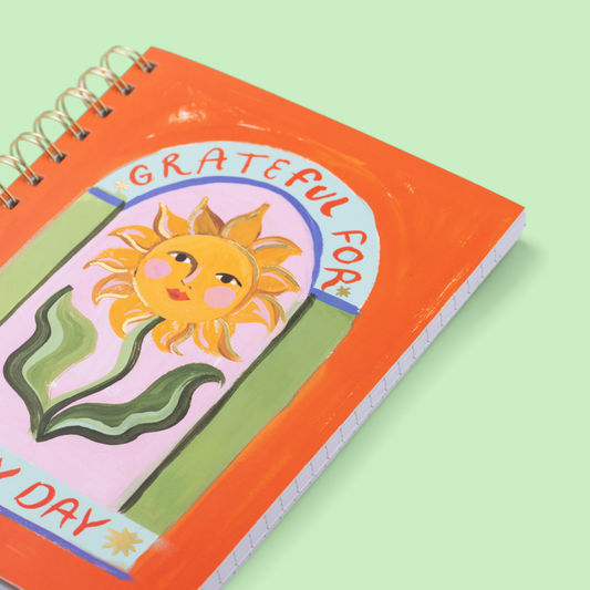 Grateful For Every Day Sunflower Notebook