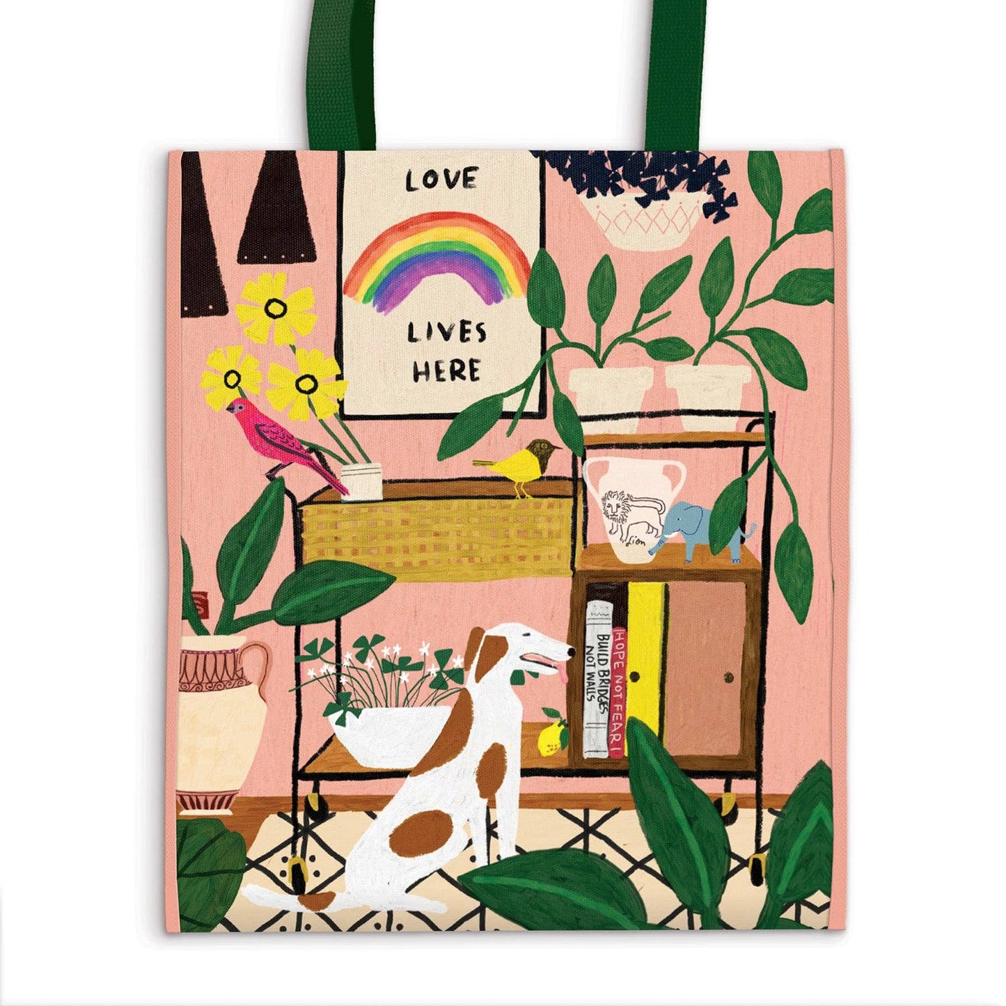 Love Lives Here Reusable Tote Bag