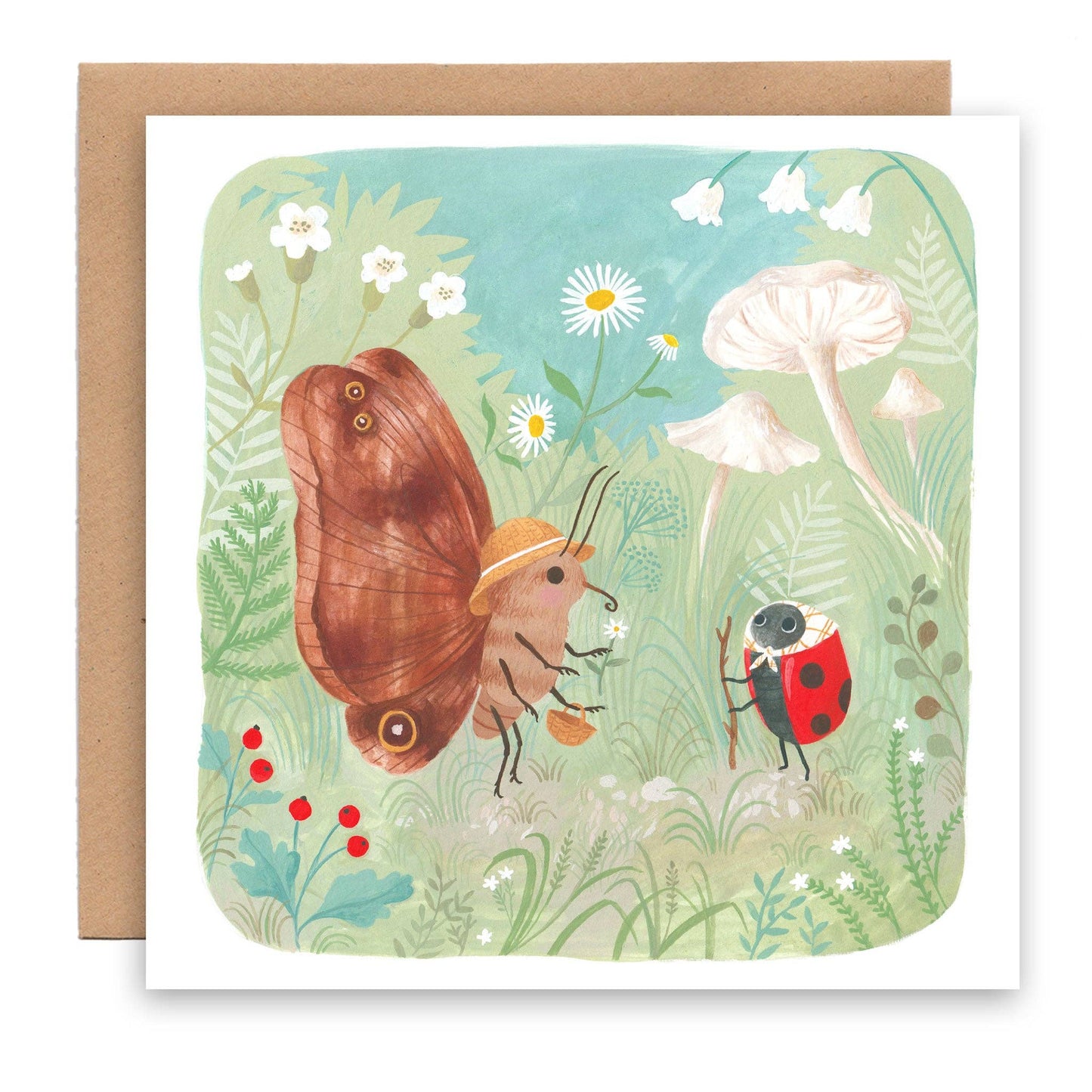 Butterfly & Ladybird Card