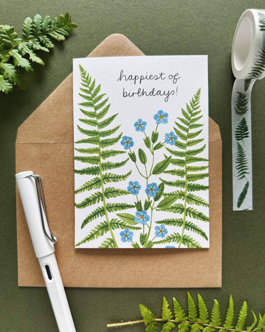 Happiest of Birthdays Fern Card