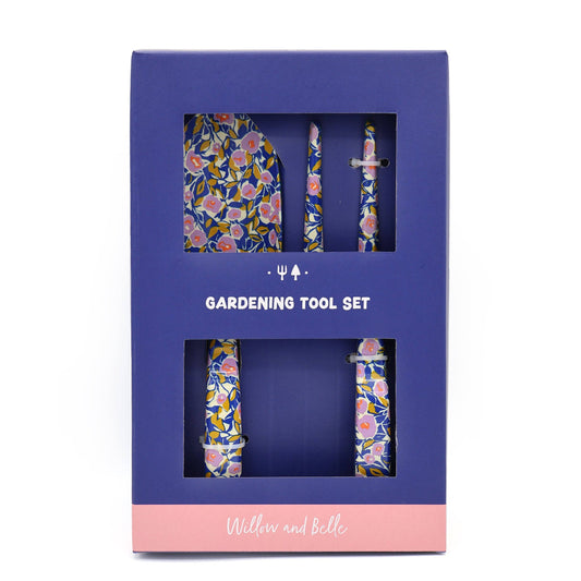 Fork and Trowel Garden Tool Set - Floral Design