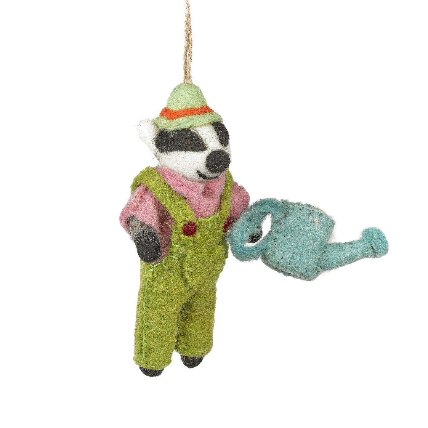 Gus the Gardening Badger Felt Decoration