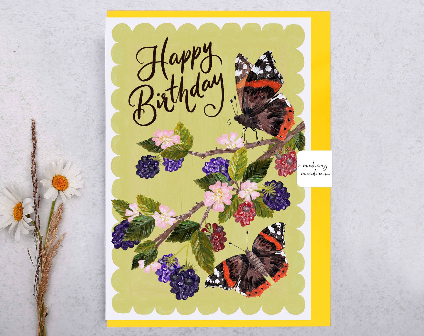 Happy Birthday Butterflies Card