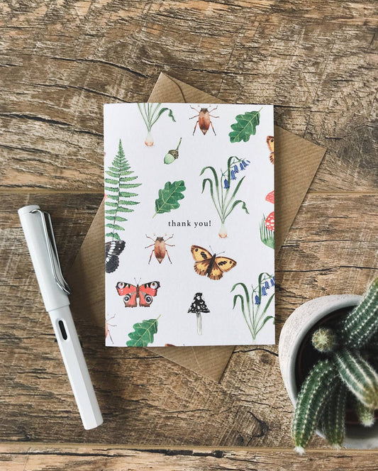 Woodland Thank You Card