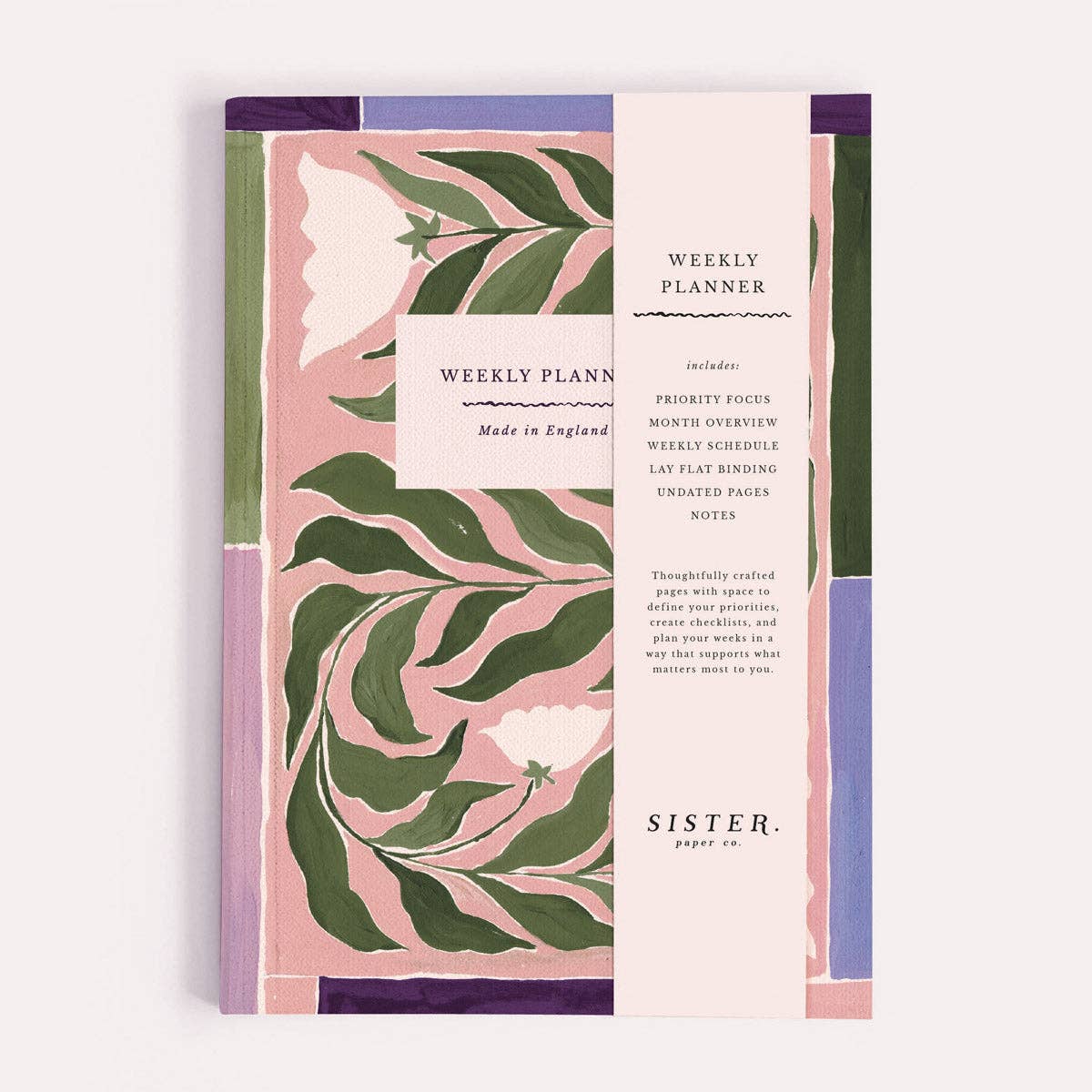 Nurture Botanical Undated Weekly Planner