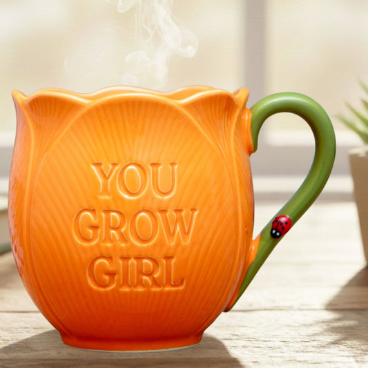 You Grow Girl Tulip Mug