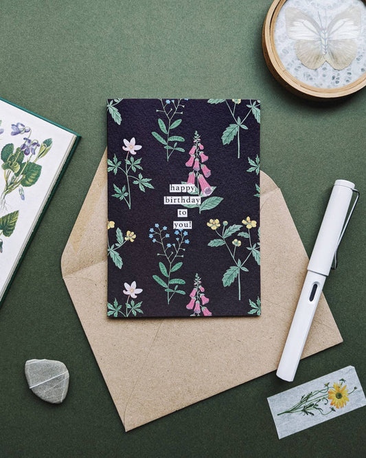 Happy Birthday To You Wildflower Card