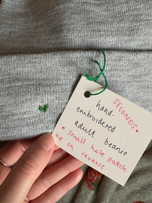 Embroidered Adult Beanie Hat Trees - Imperfect
