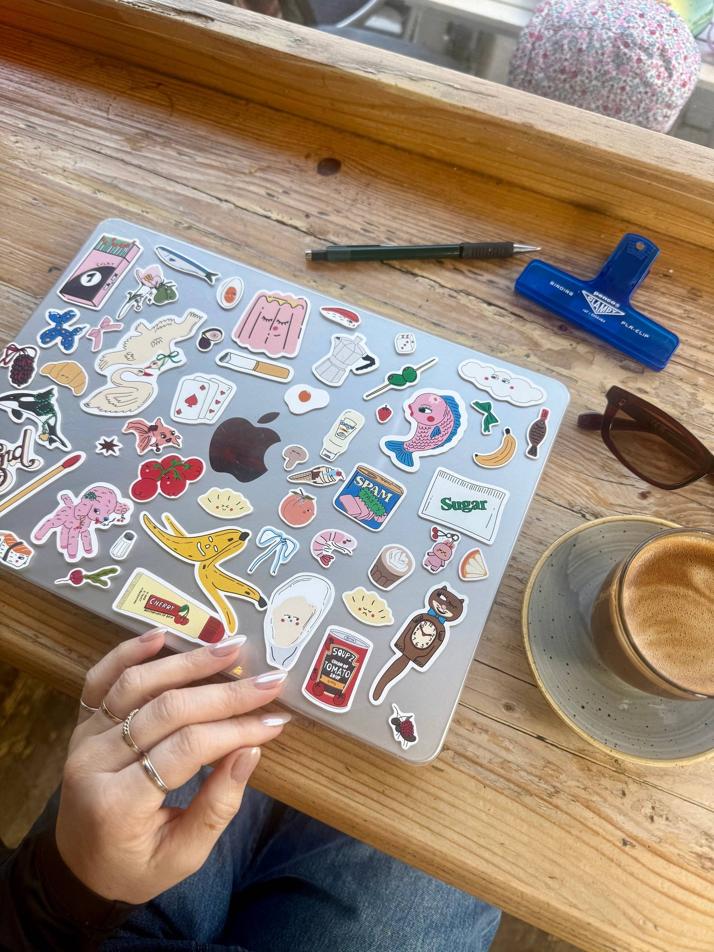 A5 junk journal sticker sheet, trinket design, scrapbooking