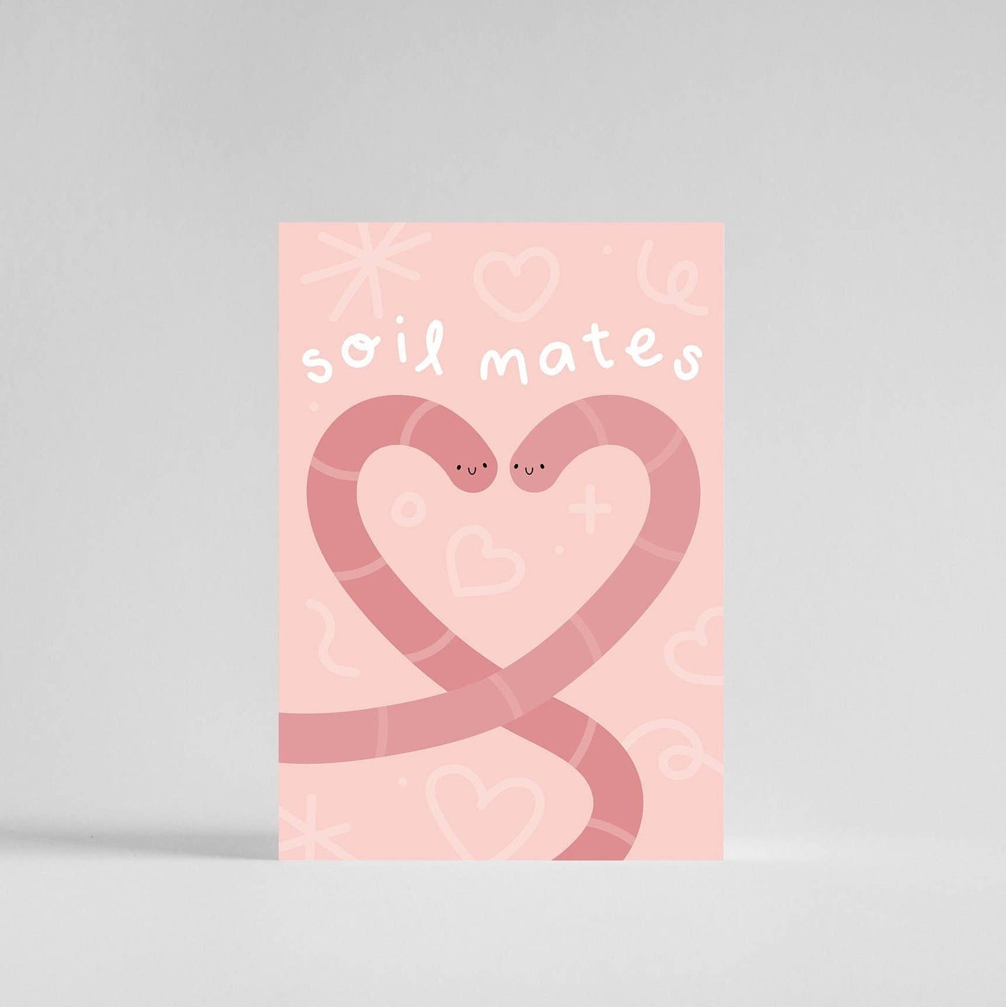 Soil Mates Worm Greeting Card