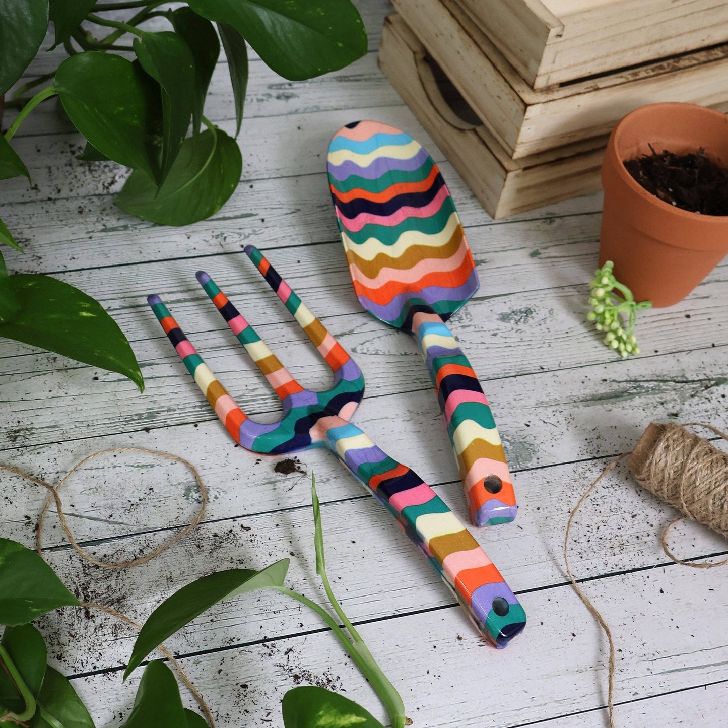 Fork and Trowel Garden Tool Set - Wiggle Design