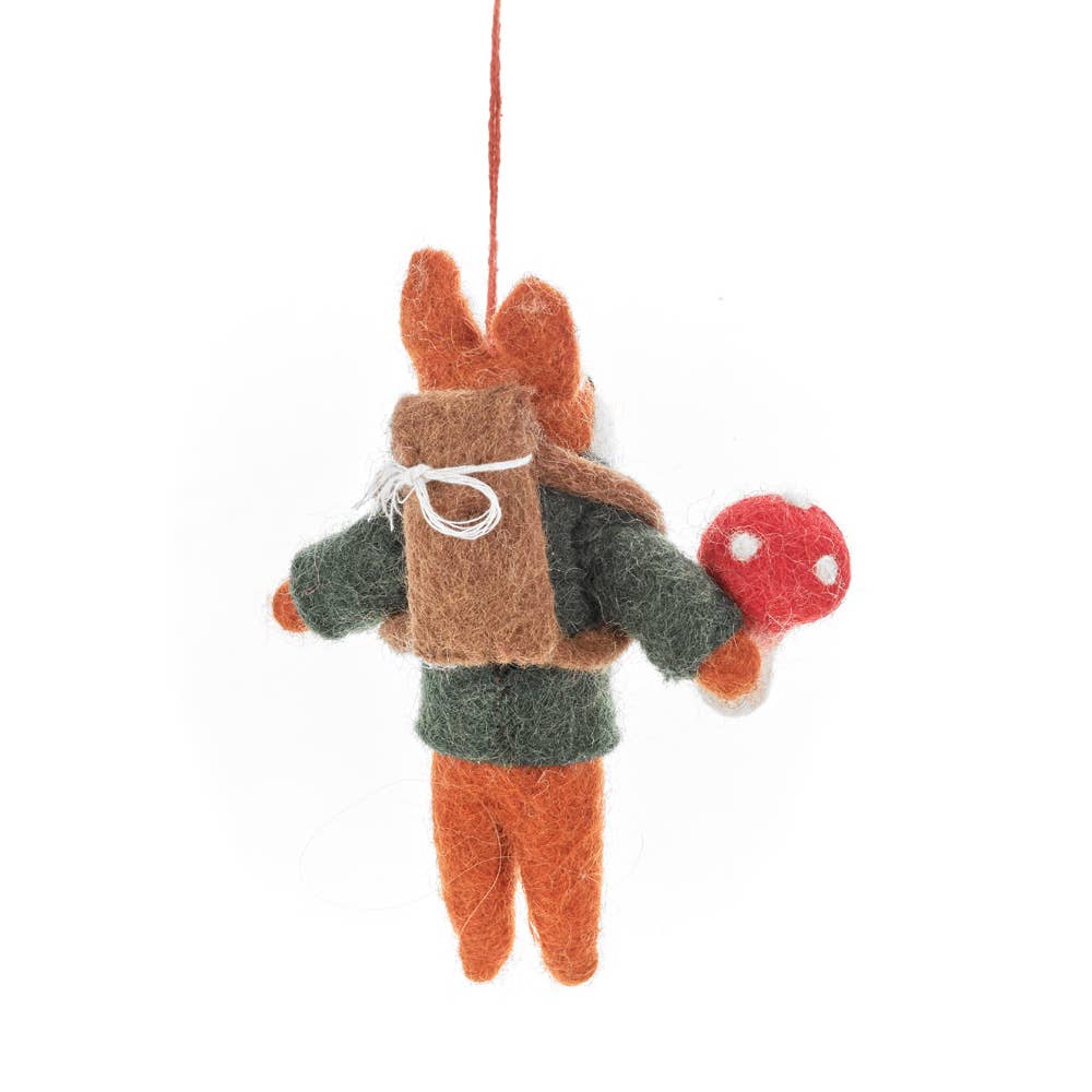 Frankie Foraging Fox Felt Decoration