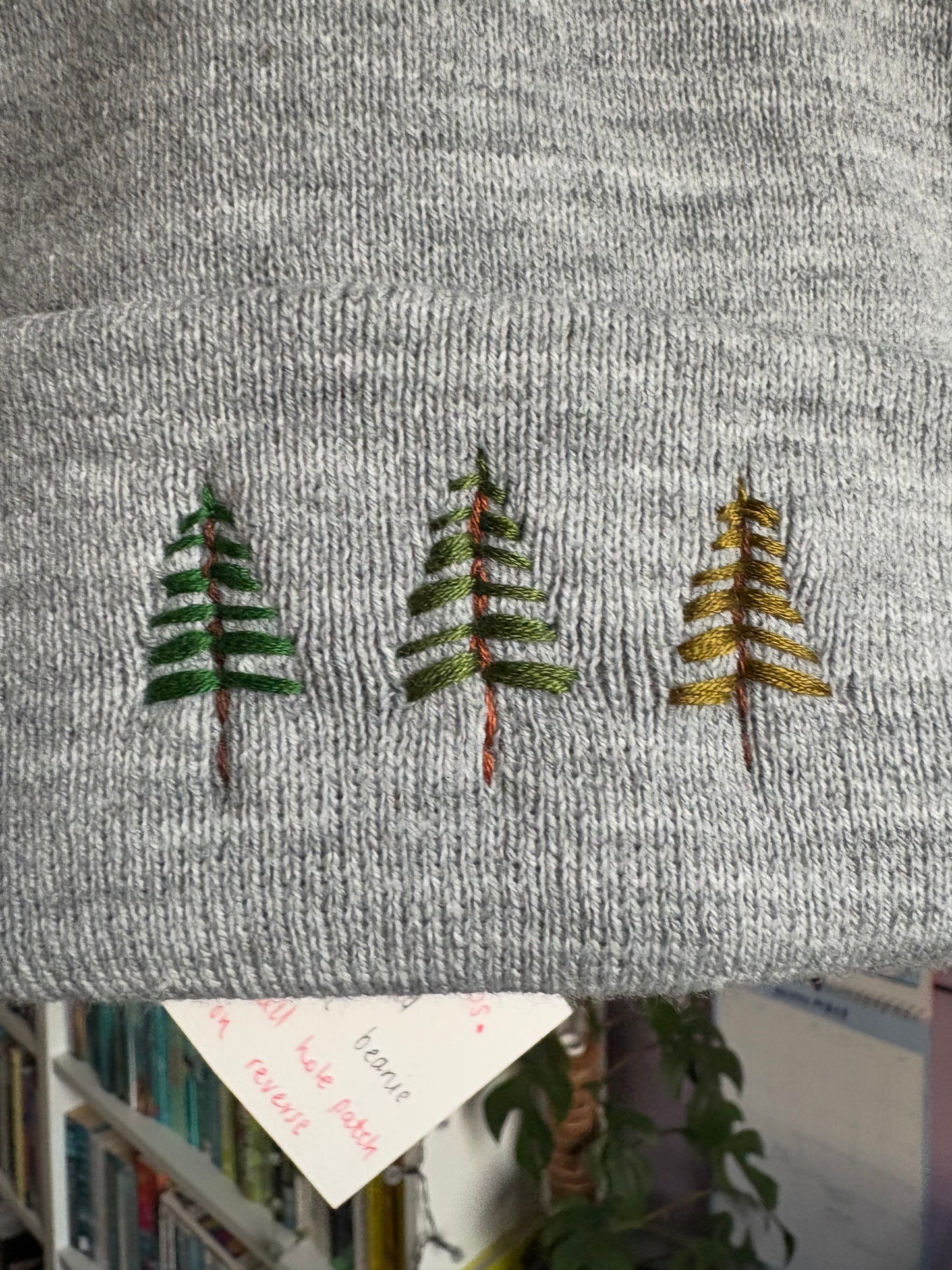 Embroidered Adult Beanie Hat Trees - Imperfect
