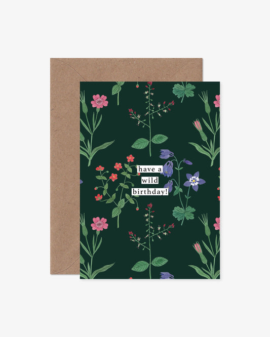 Have A Wild(flower) Birthday Card