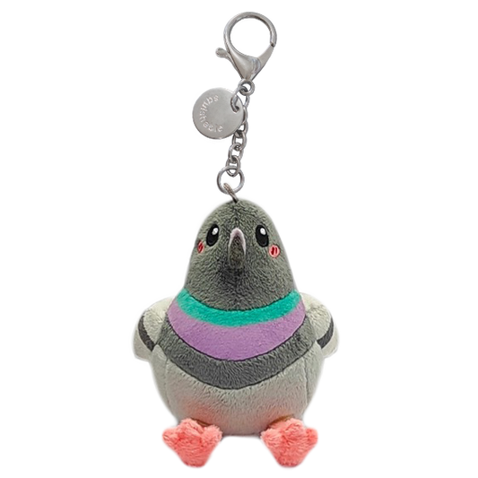 Tiny Squishable Pigeon Keyring