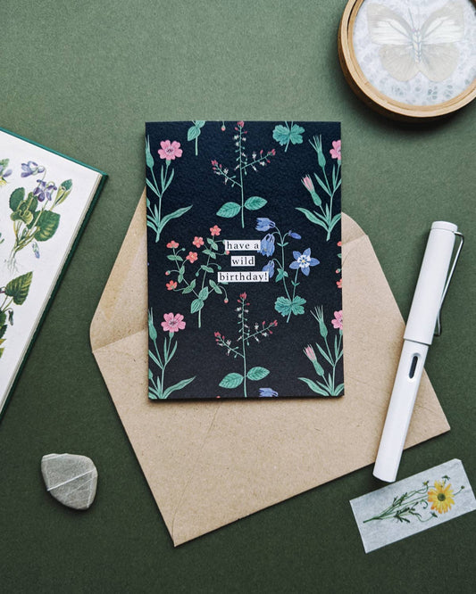 Have A Wild(flower) Birthday Card