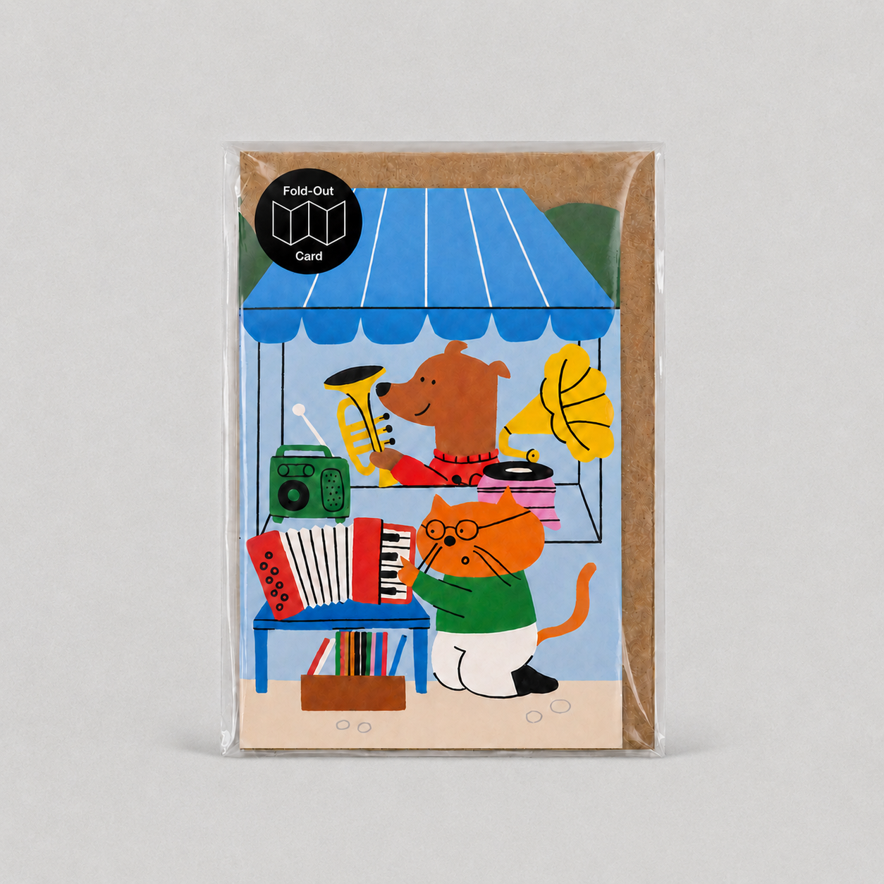 Gardening Allotment Big Concertina Card