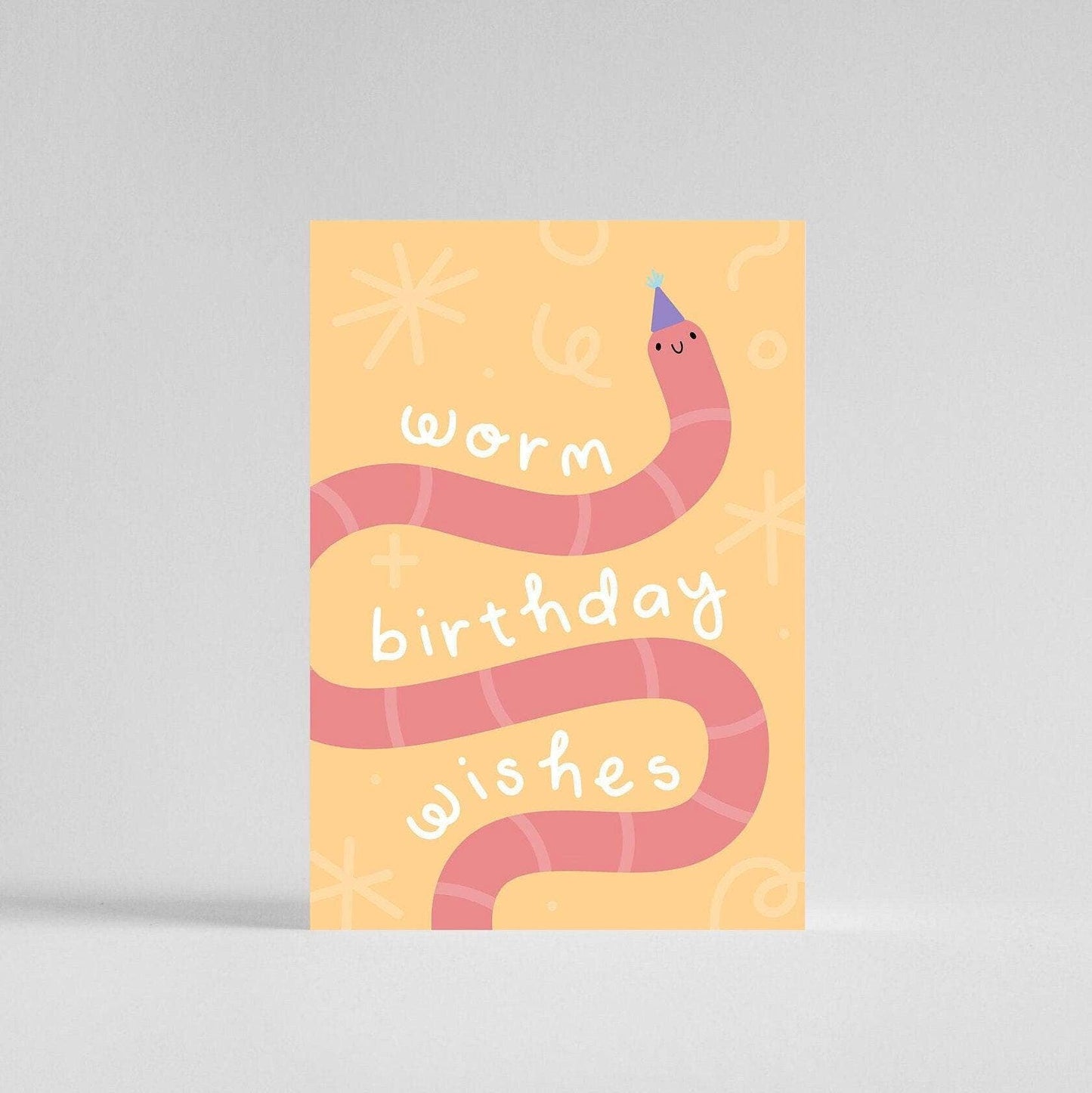 Worm Birthday Wishes Card