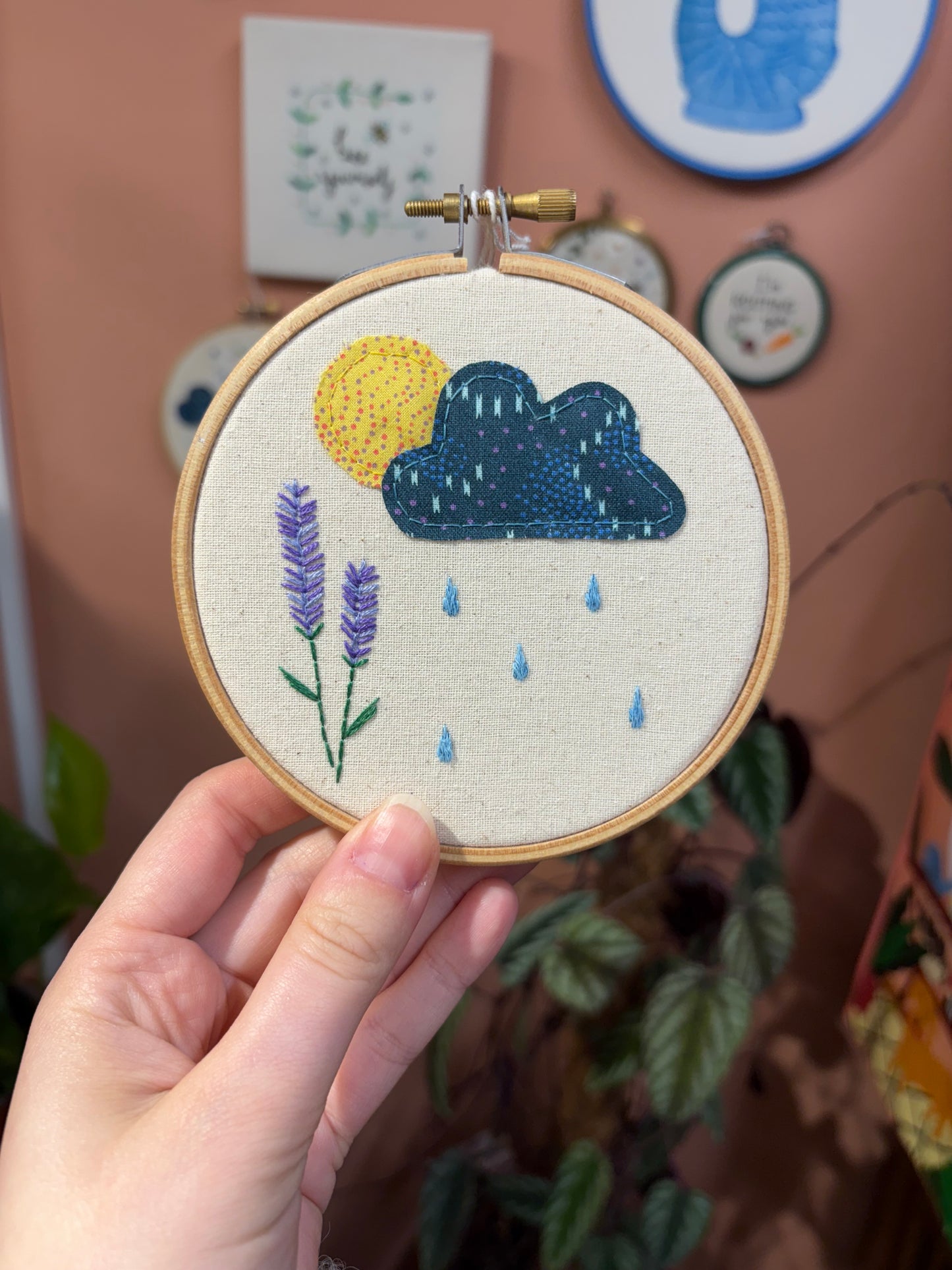Lavender Rain Embroidery