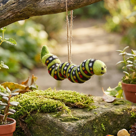 Carl the Caterpillar Felt Decoration