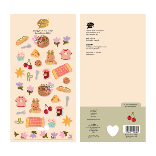 Bunny Picnic Sticker Sheet