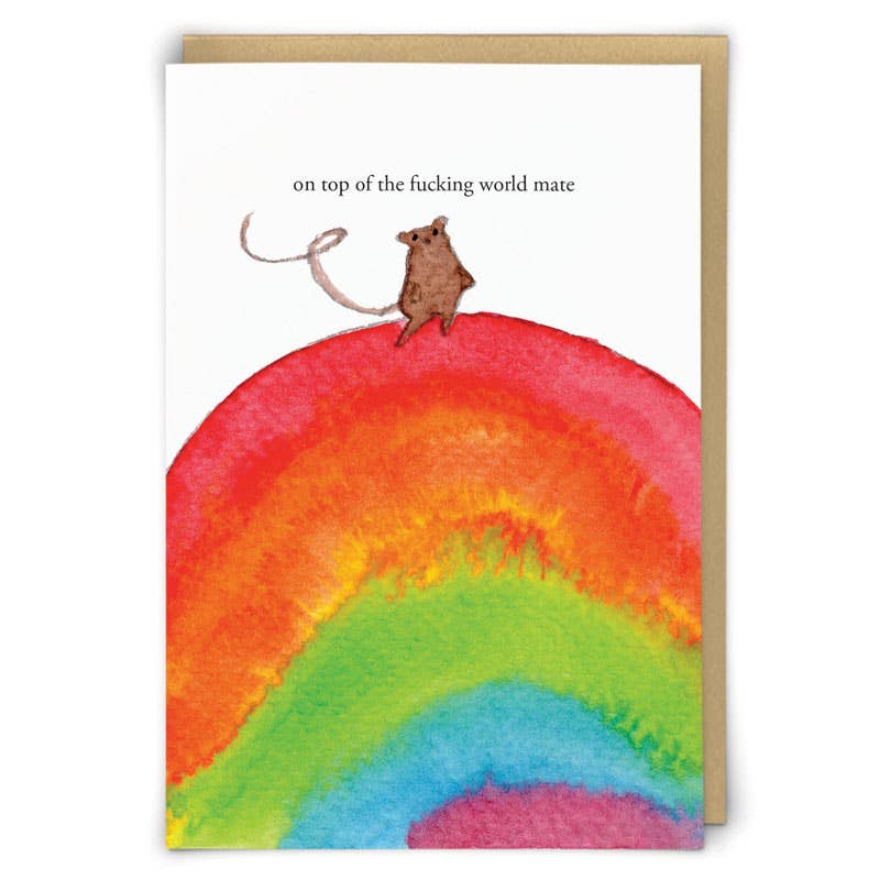 Top of The World Greeting Card