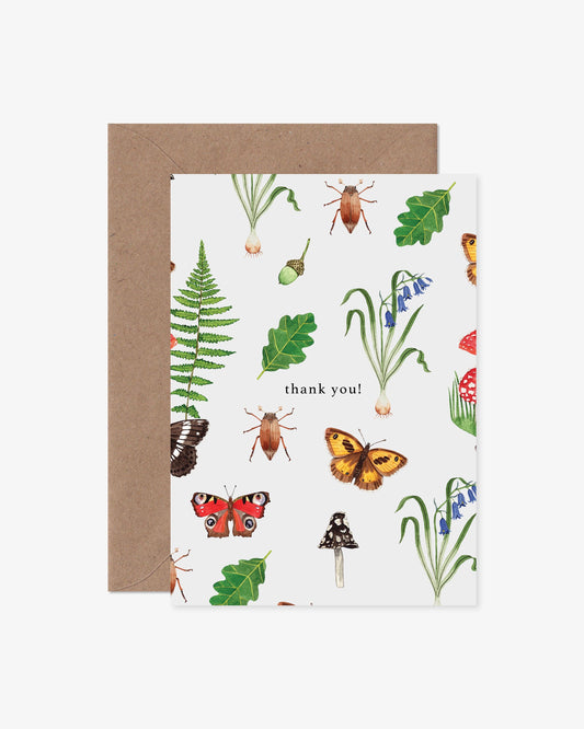 Woodland Thank You Card