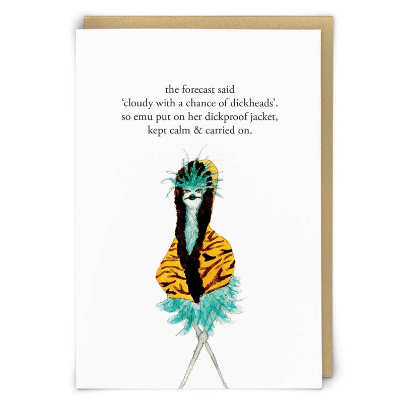 Dickproof Greetings Card
