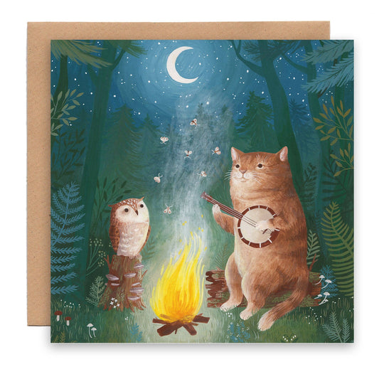 Cat & Owl Card