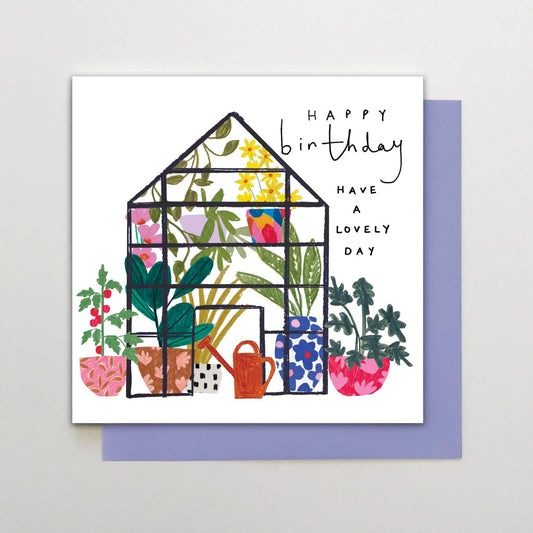 Happy Birthday Greenhouse Card