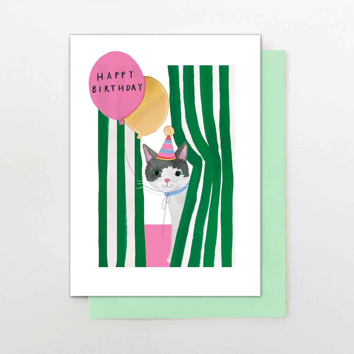 Peeping Cat Card