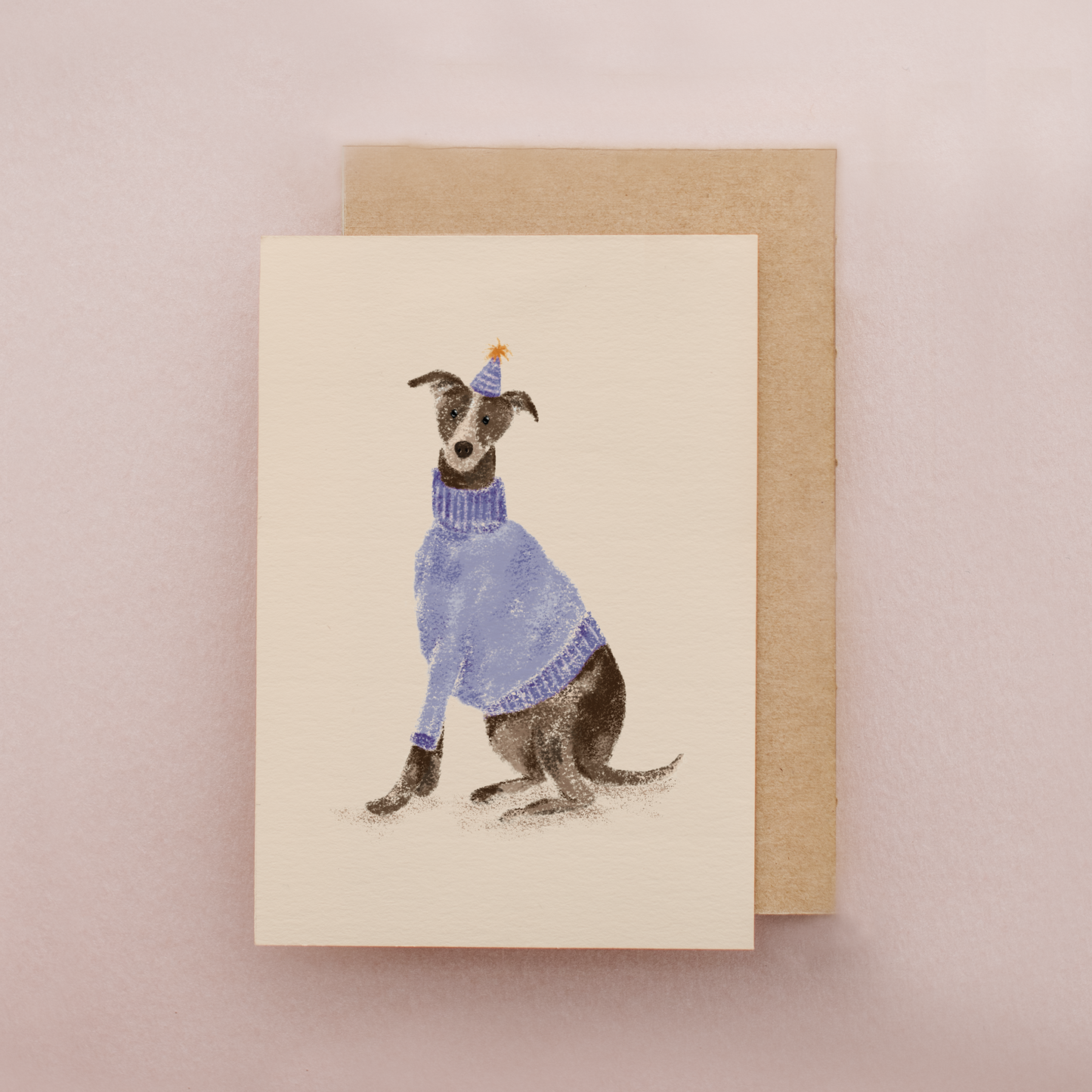 Whippet Birthday Card