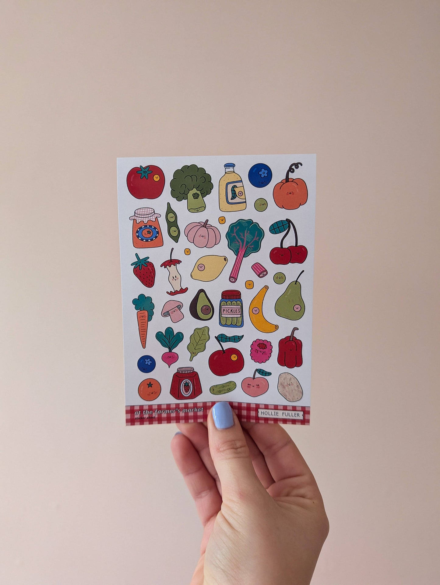 Mini Sticker Sheet - At The Farmer's Market