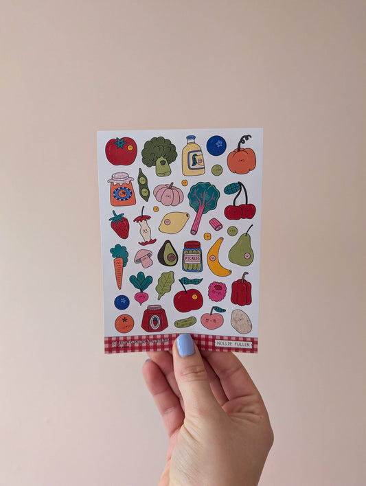 Mini Sticker Sheet - At The Farmer's Market