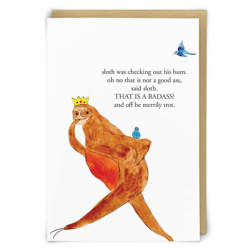 Badass Greetings Card