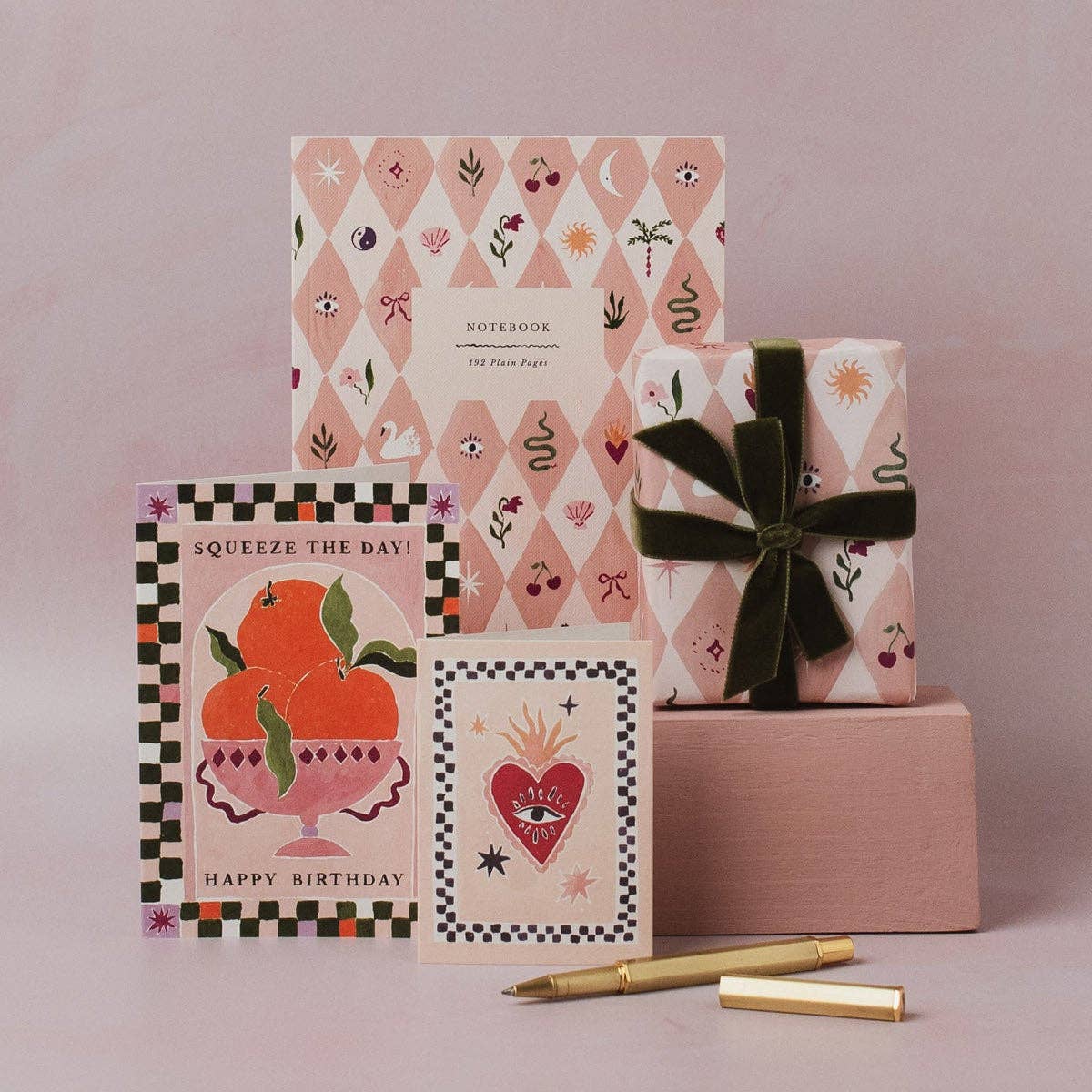 Blush Harlequin Notebook