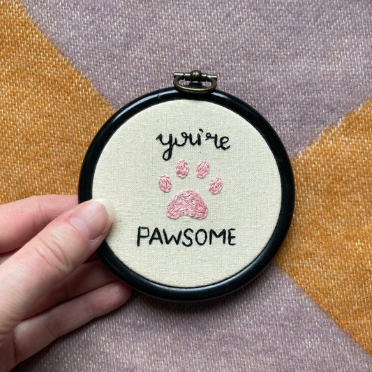 You’re Pawsome Embroidery