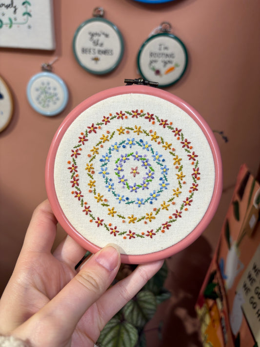 Flower Spiral Embroidery