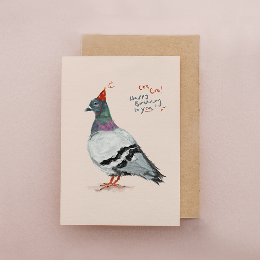 Pigeon Birthday Card
