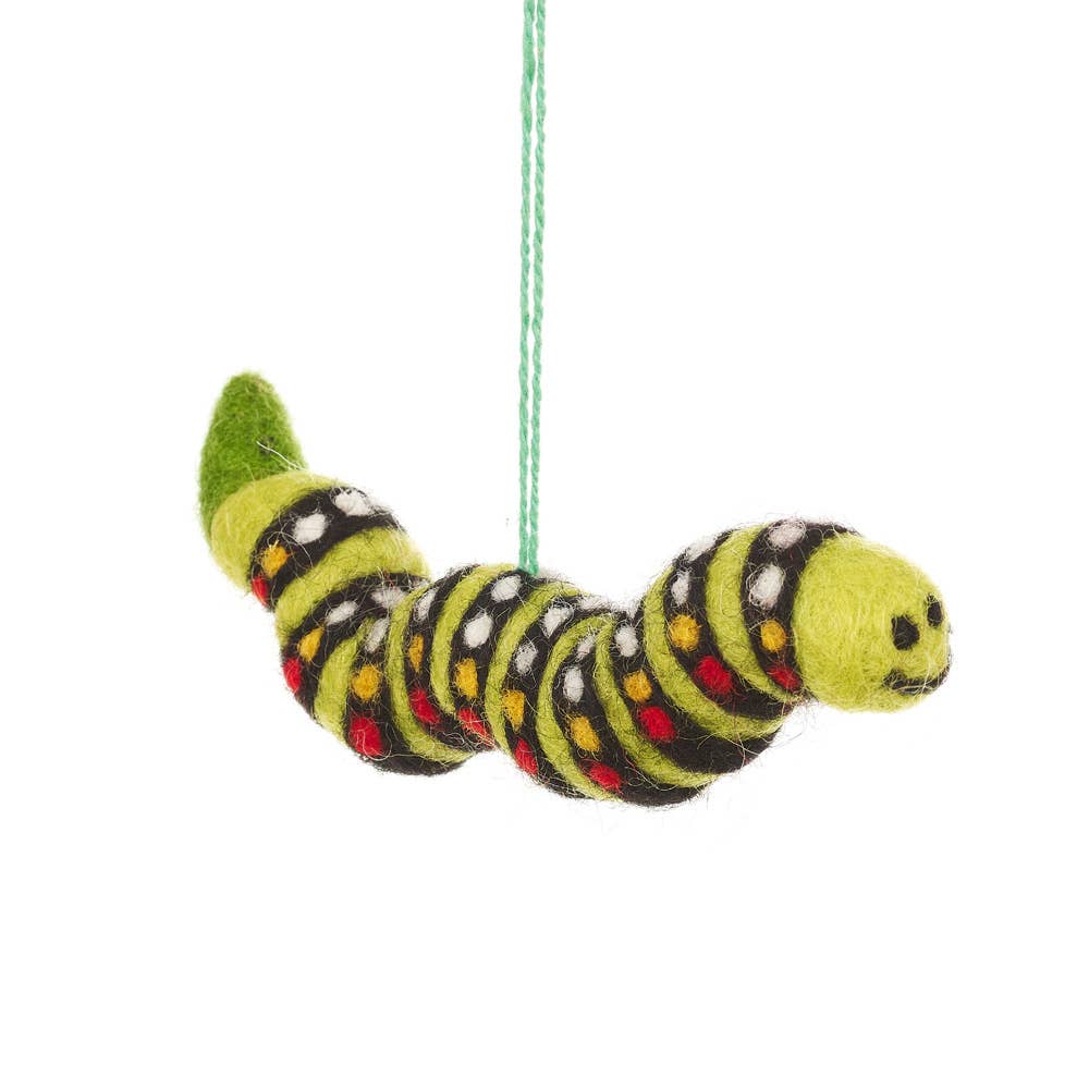 Carl the Caterpillar Felt Decoration