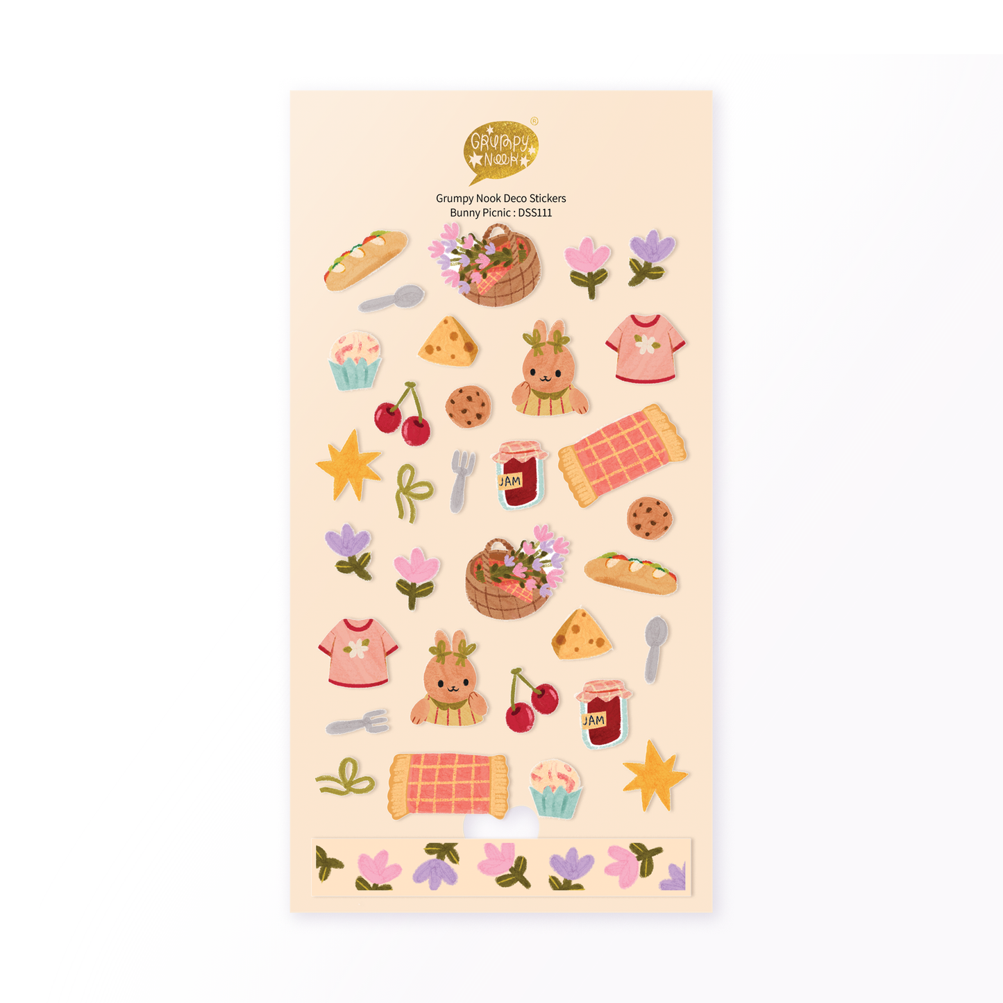 Bunny Picnic Sticker Sheet
