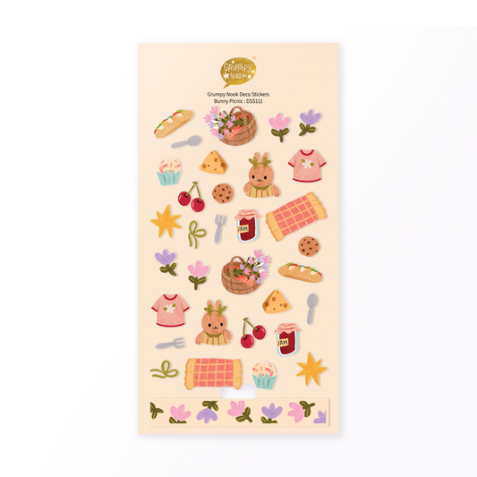 Bunny Picnic Sticker Sheet
