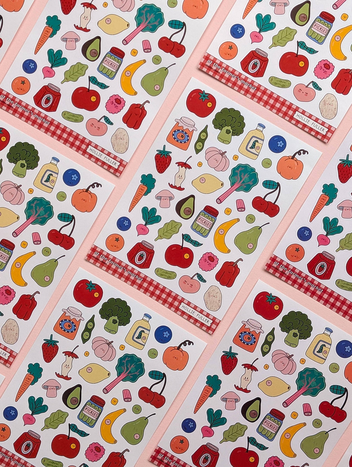 Mini Sticker Sheet - At The Farmer's Market