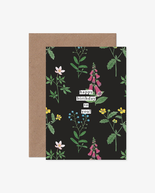 Happy Birthday To You Wildflower Card