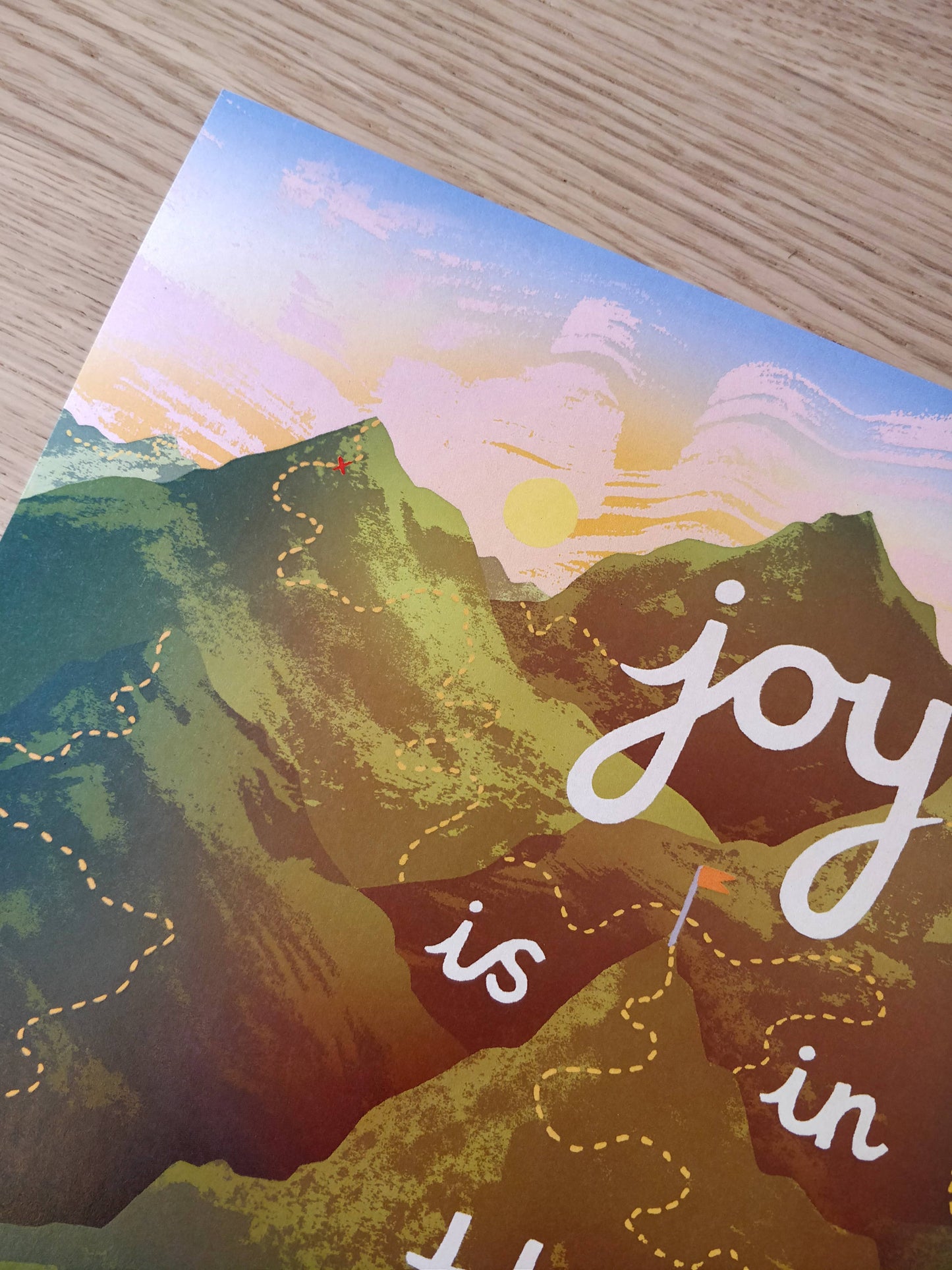 Joy is in the Journey Print