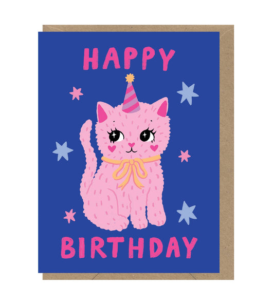 Birthday Cat - Mini Card